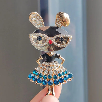 Smart Bunny Brooch