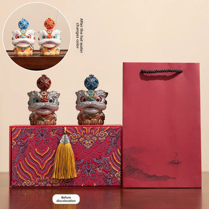 Lucky Lion Color Changing Tea Pet