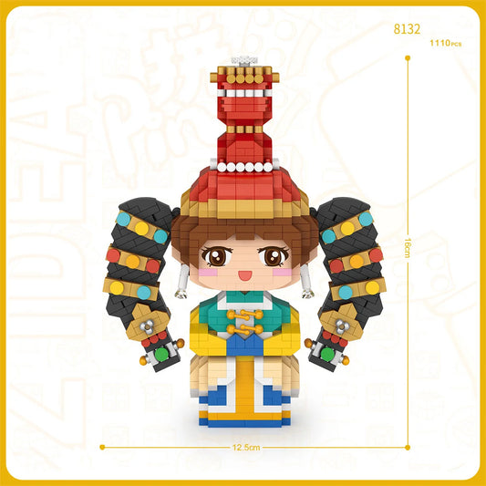 Festive Chinese Tribal Dolls - DIY Micro Bricks (Limited Pieces)