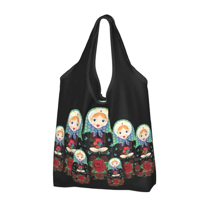 Russian Doll Design Eco Shopping Bag