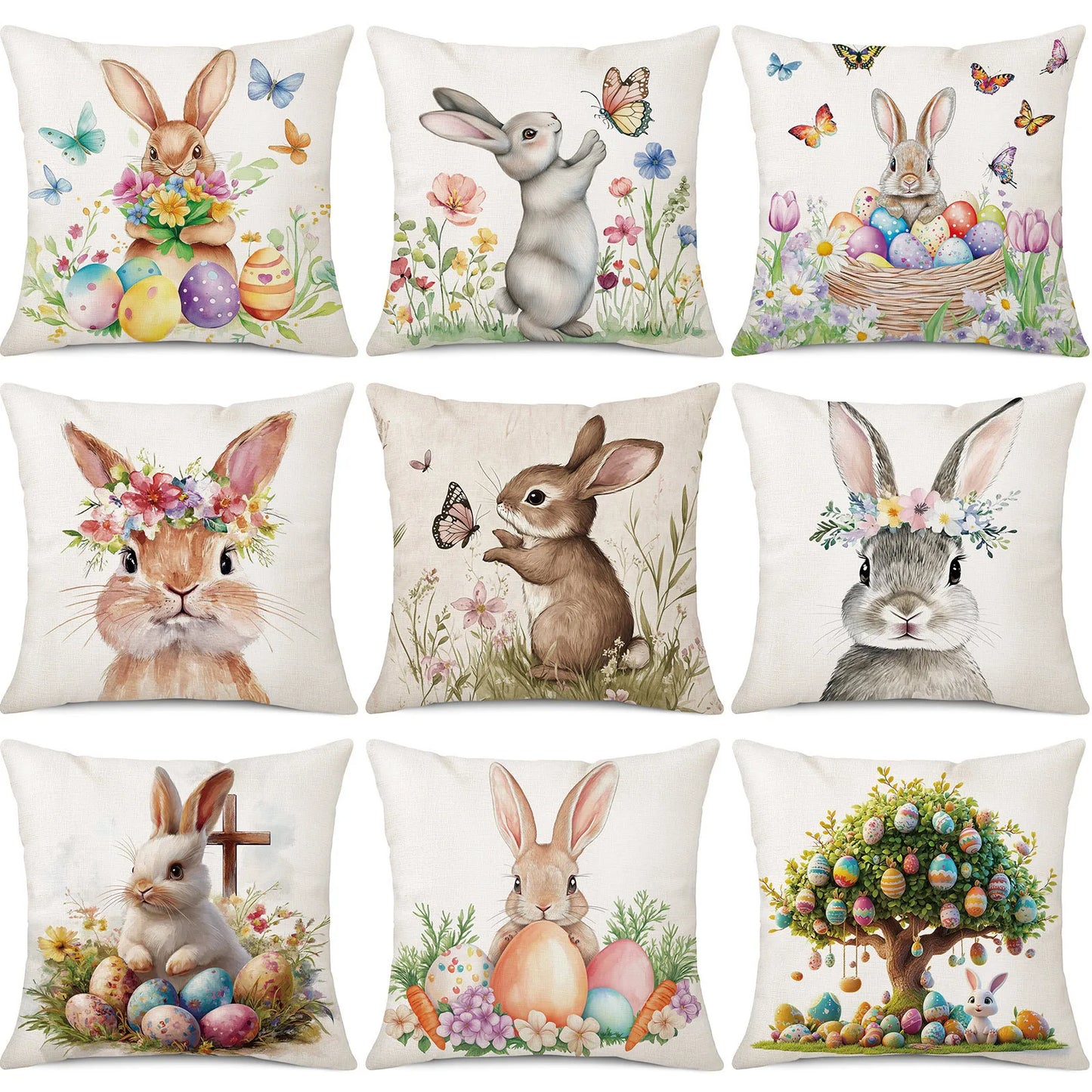 Easter Bunny Cushion Cover Collection,