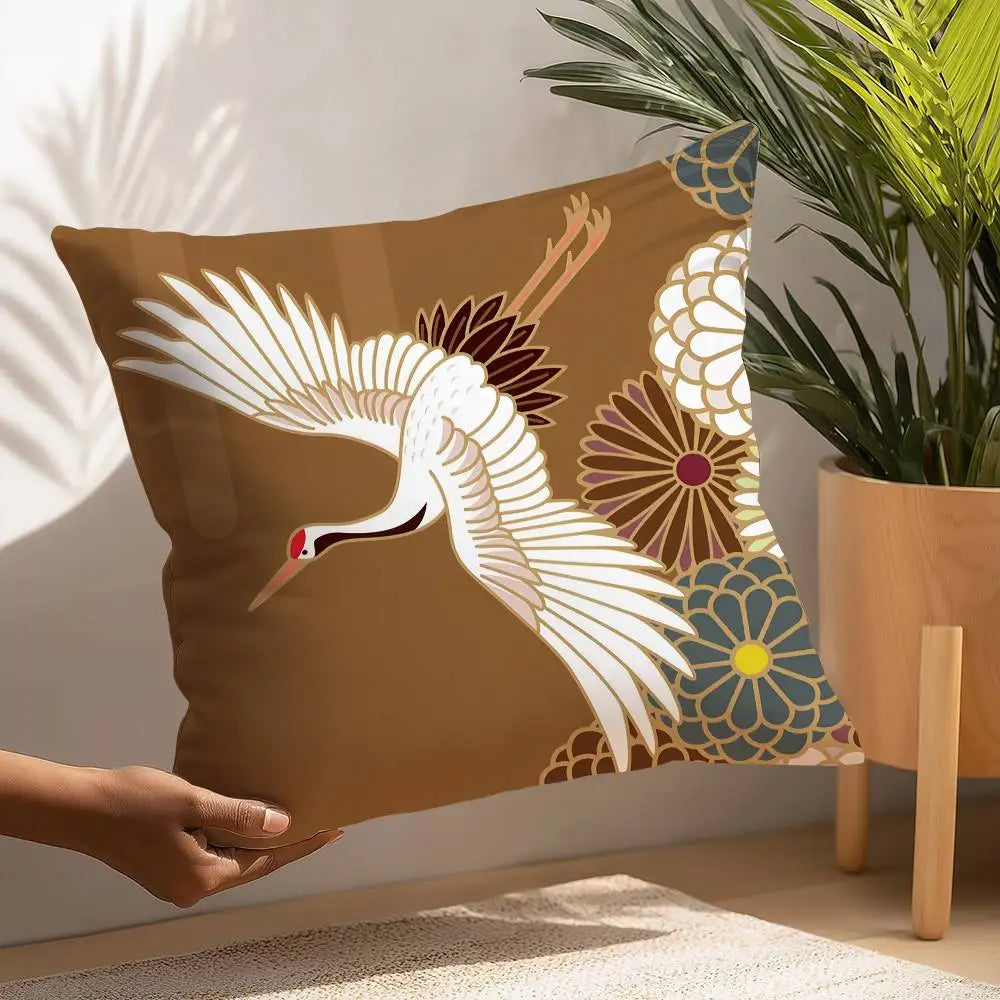 Japanese Ukiyo-e Style Cushion Cover