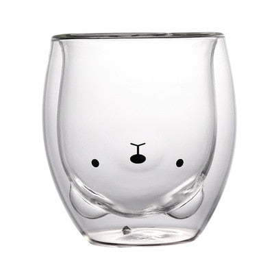 MAD™ Cute Animal Double-Walled Glass (250ml)