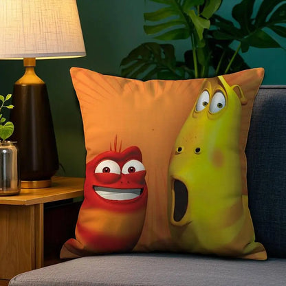 Funny L. Larva Cushion Cover (Double Sided)