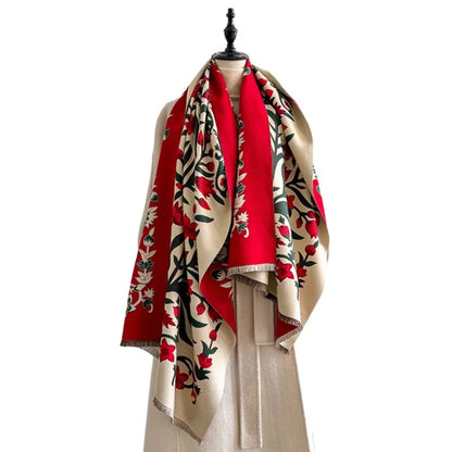 Coco Tassel Double-sided Shawl