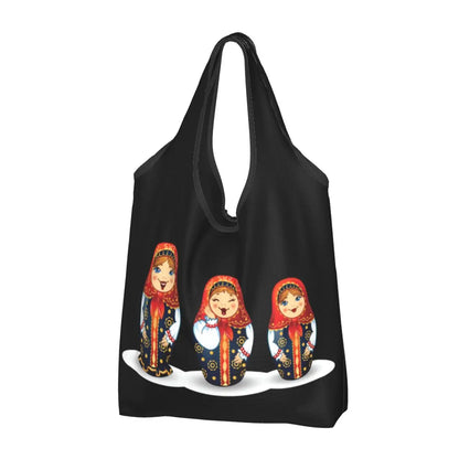 Russian Doll Design Eco Shopping Bag