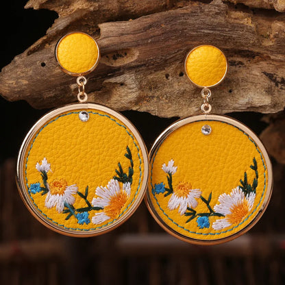 Ming Embroidered Earrings