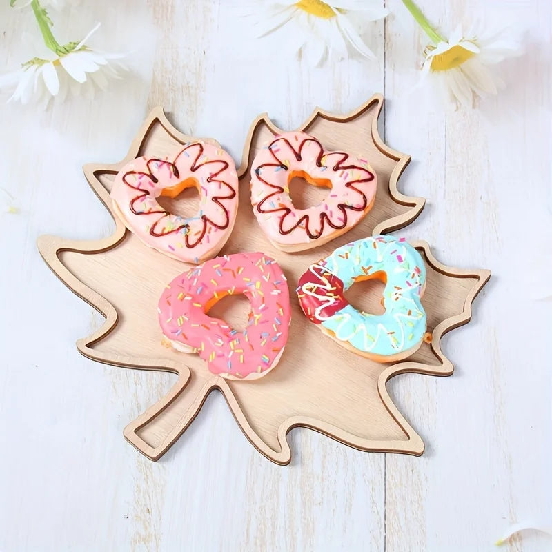 Maple Leaf Wooden Plate
