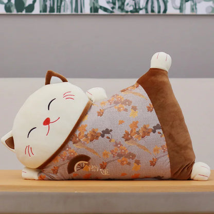 Lucky Japanese Cat Pillow