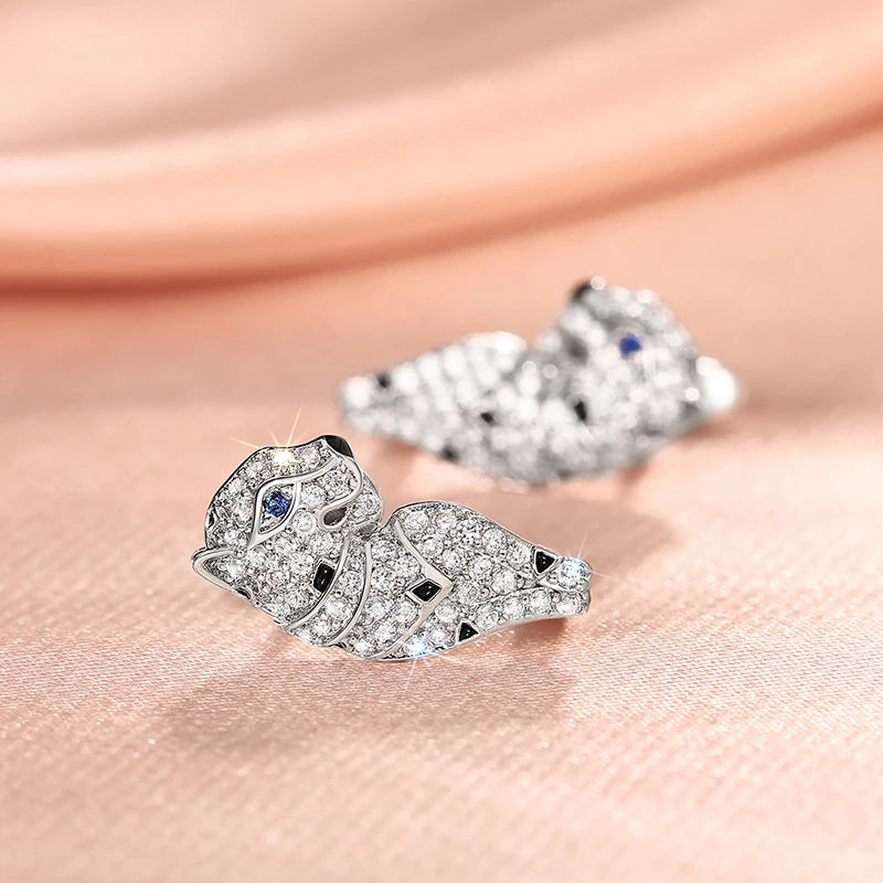 Leopard Cubs Loop Earrings