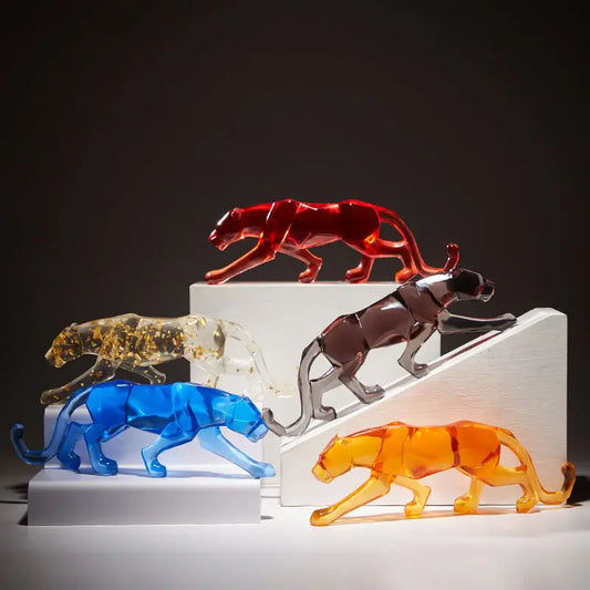 Sleek Panther Sculpture