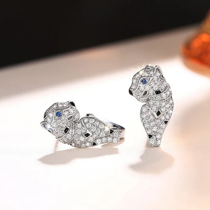 Leopard Cubs Loop Earrings