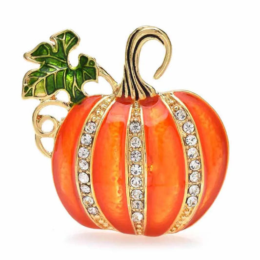 Ferni Fall Pumpkin Brooch