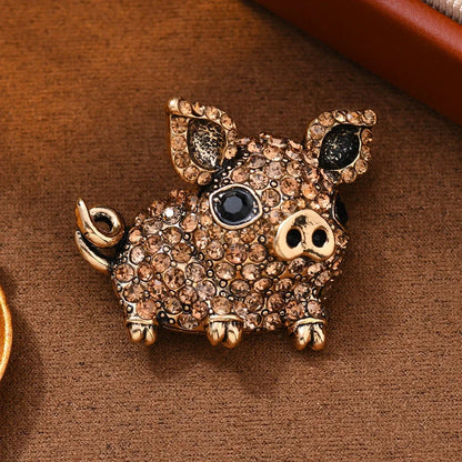 This Little Piggy Brooch