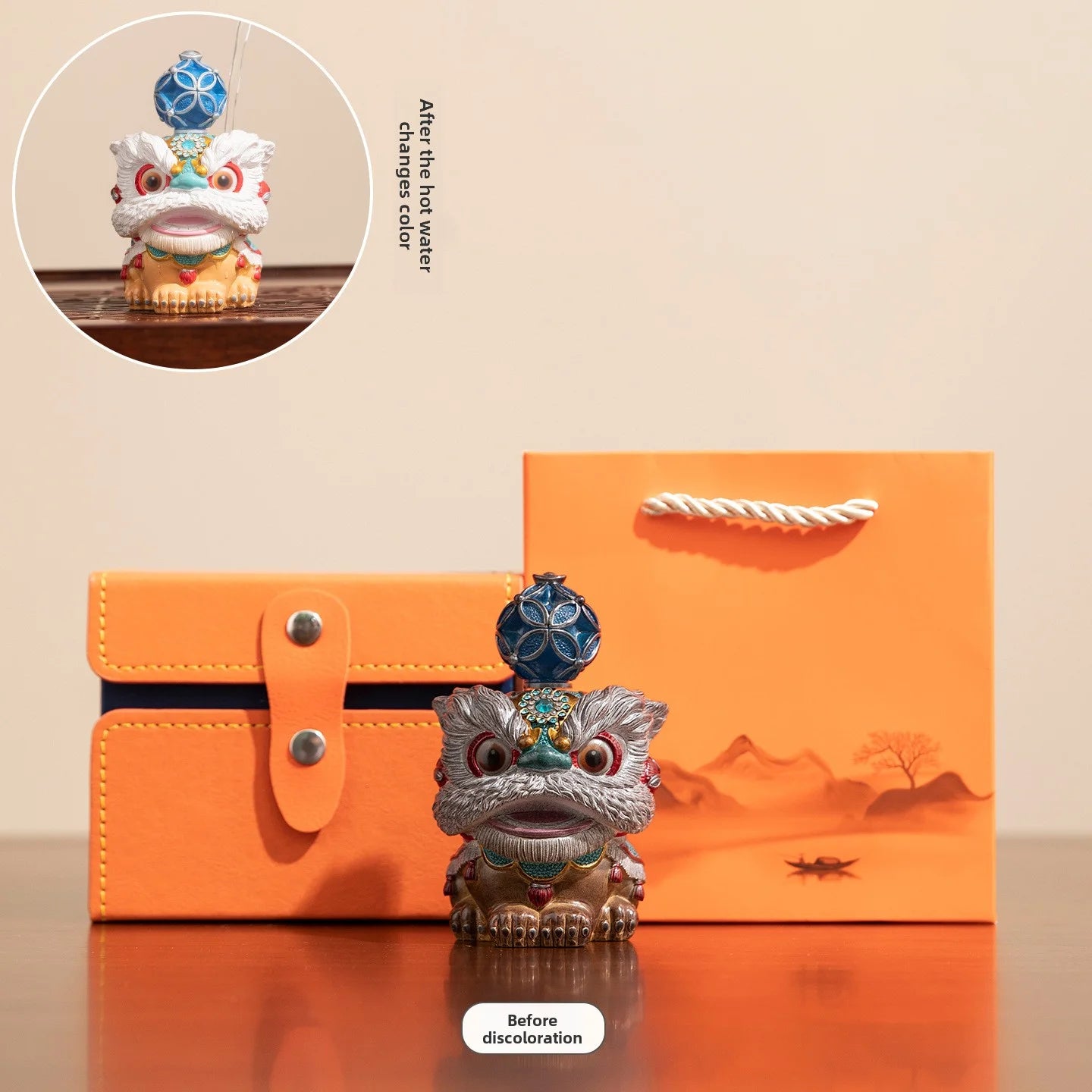 Lucky Lion Color Changing Tea Pet