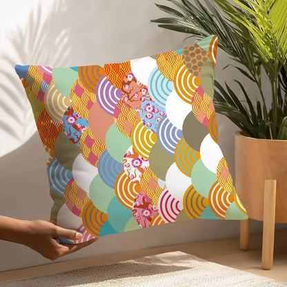 Japanese Ukiyo-e Style Cushion Cover