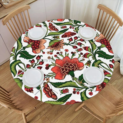 Paisley Floral Fitted Table Cloth (Round)