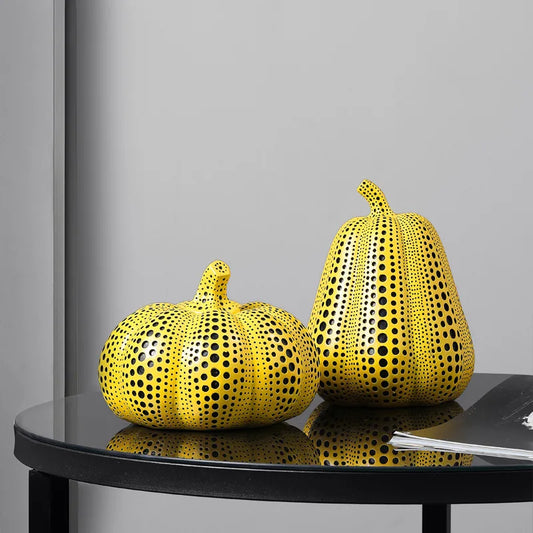 Yayoi Table Sculpture Collection – Modern Art in Yellow