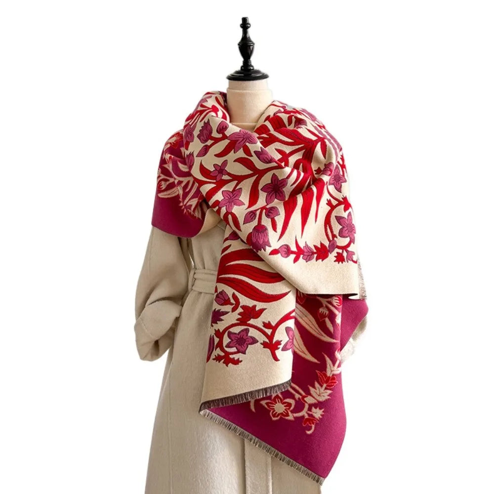Coco Tassel Double-sided Shawl