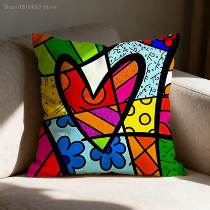 Happy Art Movement Cushion Cover