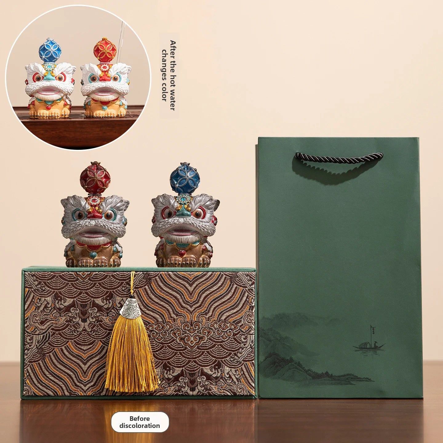 Lucky Lion Color Changing Tea Pet