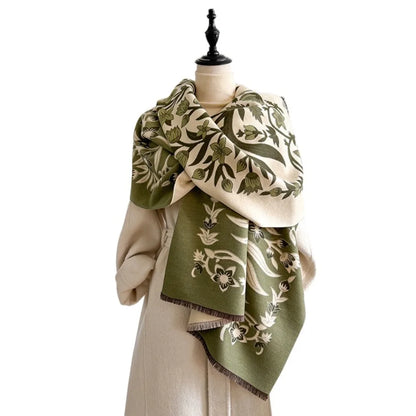 Coco Tassel Double-sided Shawl