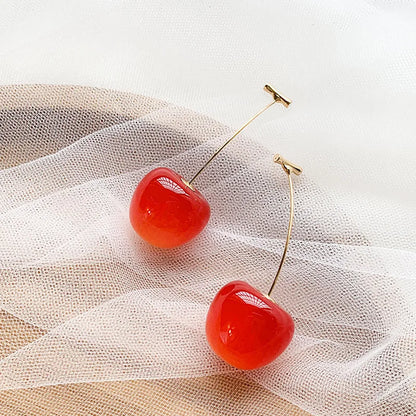 Sweet Cherry Drop Earrings