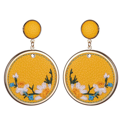 Ming Embroidered Earrings