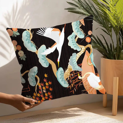Japanese Ukiyo-e Style Cushion Cover
