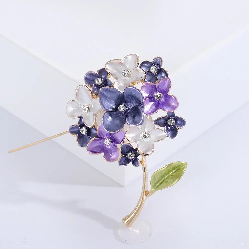 Haley Hydrangea Brooch