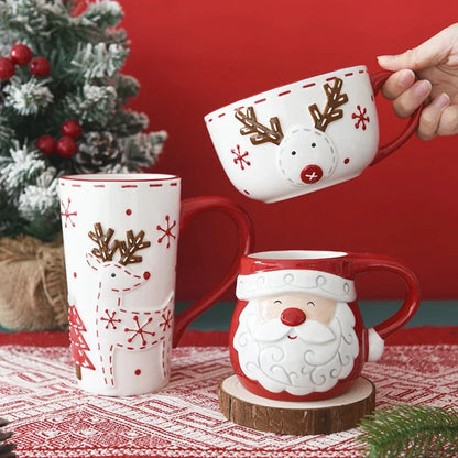 Christmas  Embossed Mugs