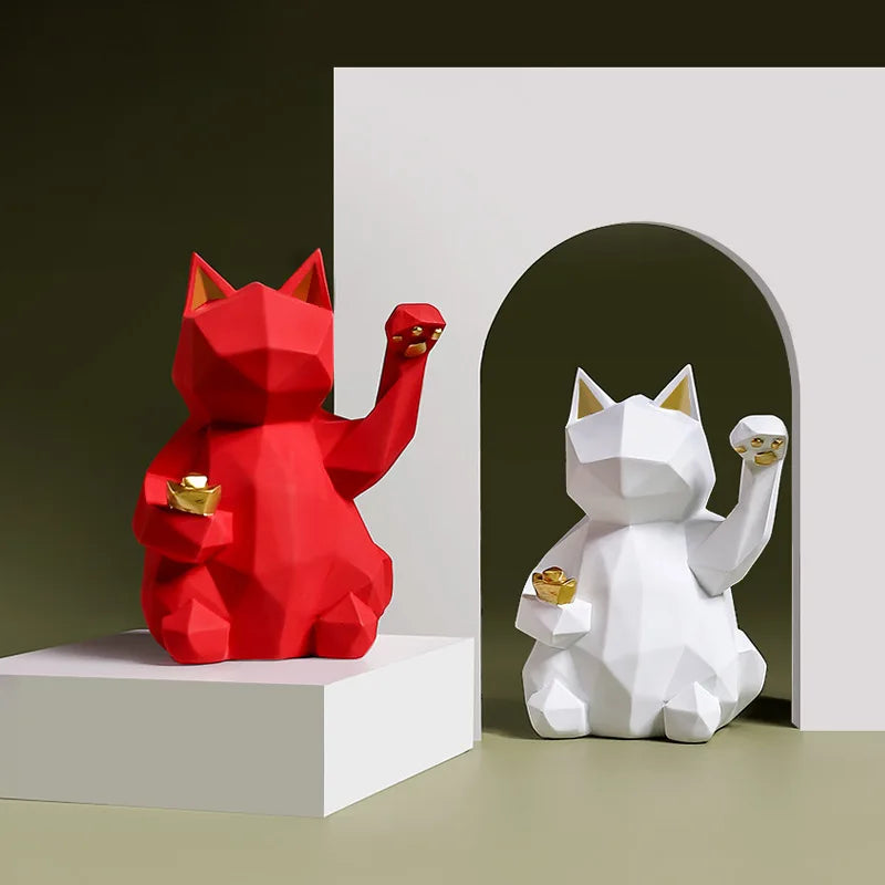 Minimalist Japanese Fortune Cat