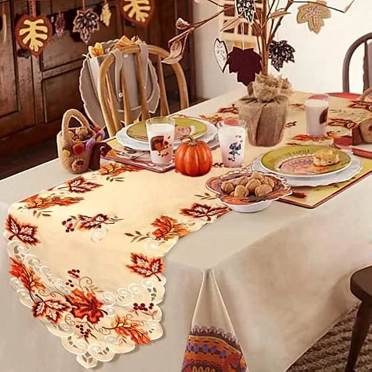 Thanksgiving Autumn Harvest Table Runner
