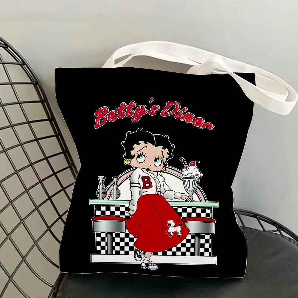 Betty Boop Canvas Tote